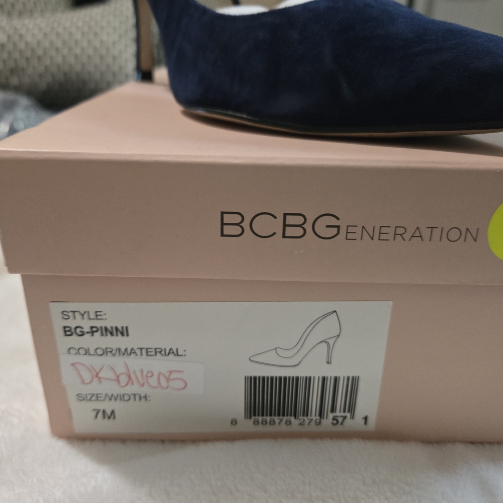 BCBGeneration Blue Heels Elegant Style